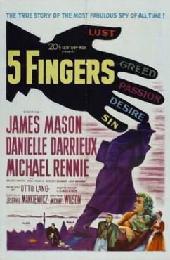 5 Fingers(1952) Movies